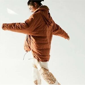 Free People Brown Puffer Jacket